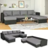 XXL Ecksofa Mit Schlaffunktion 290 X 185 Cm Grau - Wohnlandschaft Schlafsofa Sofa Schlafcouch Taschenfederkern Eckcouch