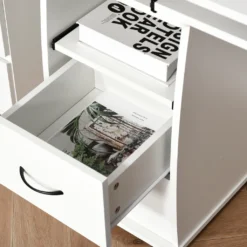 HOMCOM Computertisch Schreibtisch Bürotisch Home Office Reichlich Stauraum 2 Schubladen Druckregal Weiß 120 X 55 X 85 Cm -VIDAXL || HOMCOM Verkäufe d3a475e9c125a0d576c9311be5a7ec7f