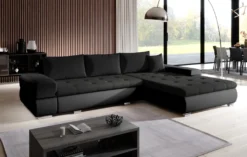 FURNIX Arzo Eckcouch L-Form Sofa Schlafsofa Couch Schlaffunktion MA 1100-OR 100