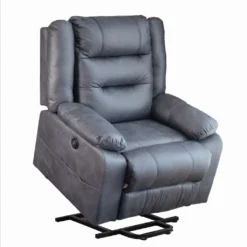 Asukale Elektrisch Relaxsessel Aufstehsessel Fernsehsessel Massagesessel Mit Aufstehhilfe Heizung Liegefunktion Grau