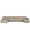 Mirjan24 Ecksofa Wilma Large, U-Form Polsterecke Vom Hersteller, Schlafsofa Mit Zwei Bettkasten, Wohnlandschaft (Zetta 291, Seite: Links)