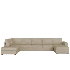 Mirjan24 Ecksofa Wilma Large, U-Form Polsterecke Vom Hersteller, Schlafsofa Mit Zwei Bettkasten, Wohnlandschaft (Zetta 291, Seite: Links)