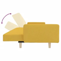 VidaXL Schlafsofa 2-Sitzer Mit Fußhocker Gelb Stoff -VIDAXL || HOMCOM Verkäufe d5aebd78c95890beb24ddcad0eb1a001