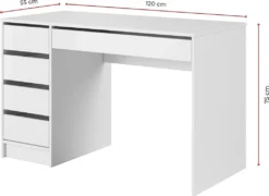 Domando Schreibtisch Licata Modern Für Büro Breite 120cm, Beidseitig Montierbar In Weiß Matt Und Weiß Hochglanz -VIDAXL || HOMCOM Verkäufe d69723ae6c06ea7bced63605efc8daf0