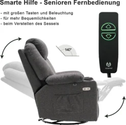 MCombo Elektrisch Relaxsessel Massagesessel 240° Dreh+ Schaukel + Vibration 7070DE 19 MCombo Elektrisch Relaxsessel Massagesessel 240° Dreh+ Schaukel + Vibration 7070DE -VIDAXL || HOMCOM Verkäufe d7874e0af4bf31025c7622b1675522bd