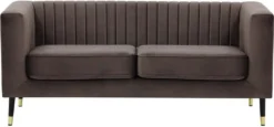 SLF24 - Zweisitzer-Sofa Slender - Elefant - Velluto 17