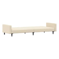 VidaXL Schlafsofa 2-Sitzer Mit Fußhocker Creme Samt -VIDAXL || HOMCOM Verkäufe daa842dfb581f70027f2ac126261d2e5