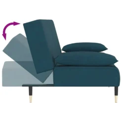 VidaXL Schlafsofa 2-Sitzer Blau Samt -VIDAXL || HOMCOM Verkäufe dacde3c7d75ef486be31d72c456bf82a