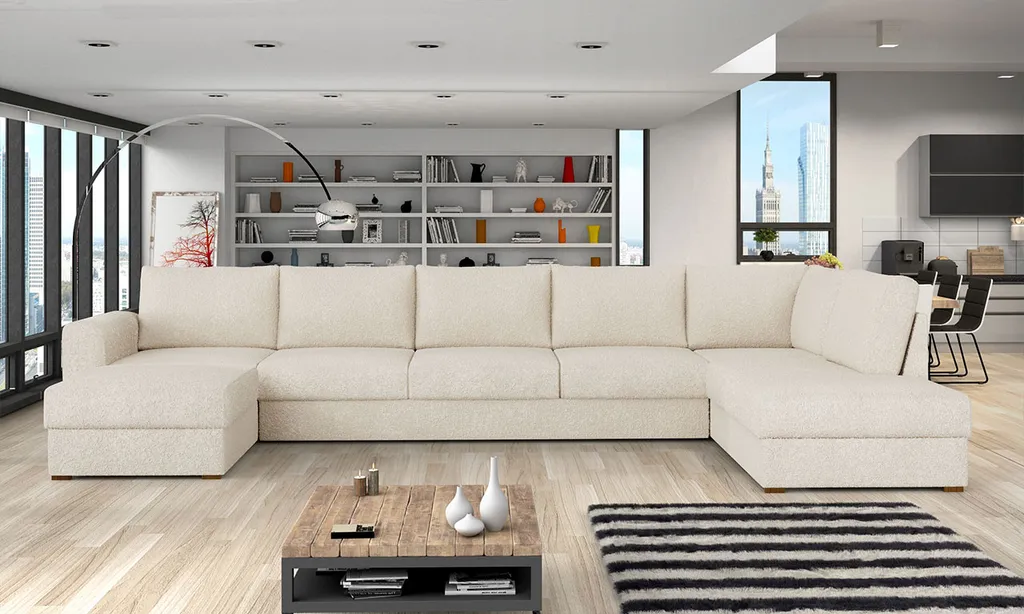 Mirjan24 Ecksofa Wilma Large Premium, Wohnlandschaft, U-Form (Farbe: Abriamo 3, Seite: Rechts) 2 Mirjan24 Ecksofa Wilma Large Premium, Wohnlandschaft, U-Form (Farbe: Abriamo 3, Seite: Rechts) – Bild 2