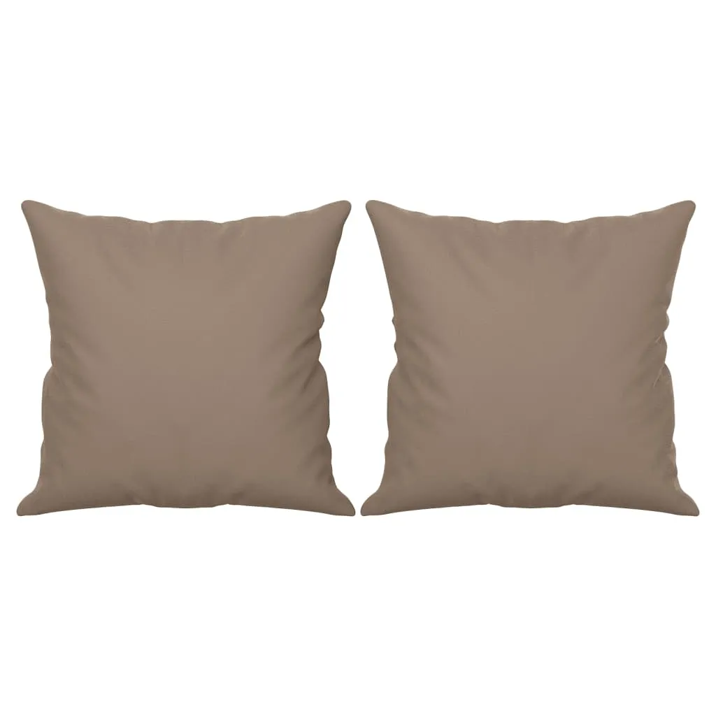 VidaXL 2-Sitzer-Sofa Mit Kissen Taupe 140 Cm Mikrofasergewebe 4 VidaXL 2-Sitzer-Sofa Mit Kissen Taupe 140 Cm Mikrofasergewebe – Bild 4