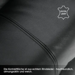 MCombo Leder Massagesessel Fernsehsessel Relaxsessel Dreh Schaukel Heizung USB Manuell Verstellbar Echtleder 7050BK -VIDAXL || HOMCOM Verkäufe de203c4f35178236fa01c9749d78bc66