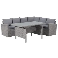 TrendLine Dining Lounge Möbelset Grassina Inkl. Auflagen -VIDAXL || HOMCOM Verkäufe de72b7305f51bb327c21fd78b8426103