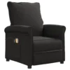 VidaXL Massagesessel Elektrisch Schwarz Stoff