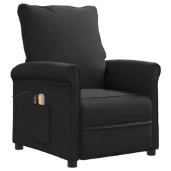 VidaXL Massagesessel Elektrisch Schwarz Stoff