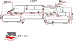 Mirjan24 Ecksofa Cotere Bis, Eckcouch Mit Bettkasten, U-Form Schlafsofa Vom Hersteller, Wohnlandschaft (Alfa 17, Seite: Links) -VIDAXL || HOMCOM Verkäufe deb655c7094c41c0e41d50b08f3cd547