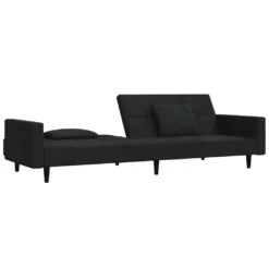 VidaXL Schlafsofa 2-Sitzer Mit 2 Kissen Schwarz Samt -VIDAXL || HOMCOM Verkäufe def869507078f7c67b24ea4e3fd4356c