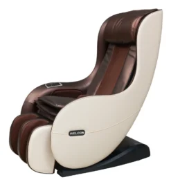 WELCON Massagesessel EASYRELAXX BEIGE / BRAUN - 3D Massagestuhl Mit Neigungsverstellung Elektrisch