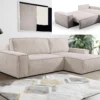 Ecksofa Mit Schlaffunktion - Bouclé-Stoff - Beige - Ecke Rechts - AMELIA Von PASCAL MORABITO