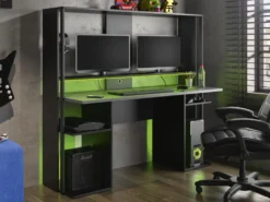 Industriell Gaming Schreibtisch - Französisch Herstellung -VIDAXL || HOMCOM Verkäufe e27f2d1a093a35320d48a57d345b3e8b