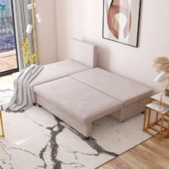 Selsey Ecksofa DAMKET Schlafcouch Mit Bettkasten Und Abnehmbaren Rückenkissen, Stoffbezug In Hellbeige, Ca. 200 Cm -VIDAXL || HOMCOM Verkäufe e3fd01100b7cd31a0ded8bdef8feca7f