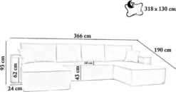 Ecksofa Passio U-Form Mit Schlaffunktion Und Bettkasten 366 Cm Lieferung Bis In Die Wohnung Wohnlandschaft Schlafcouch Sofa (Poso 100 - Beige) -VIDAXL || HOMCOM Verkäufe e49f96faf5d5d10f5f295e740ff58149