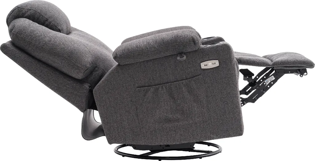 MCombo Elektrisch Relaxsessel Massagesessel 240° Dreh+ Schaukel + Vibration 7070DE 12 MCombo Elektrisch Relaxsessel Massagesessel 240° Dreh+ Schaukel + Vibration 7070DE – Bild 12