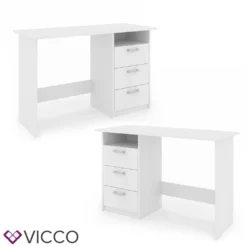 Vicco Schreibtisch Meiko Weiß 120 X 76,6 X 50 Cm Holzwerkstoff 15 Vicco Schreibtisch Meiko Weiß 120 X 76,6 X 50 Cm Holzwerkstoff -VIDAXL || HOMCOM Verkäufe e577f20d7ec3f52bcd98d0262cf8c13d