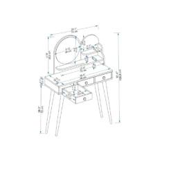 Vetone Schminktisch Mit Spiegel -VIDAXL || HOMCOM Verkäufe e73358e10757f1a1caaeece03001cc65
