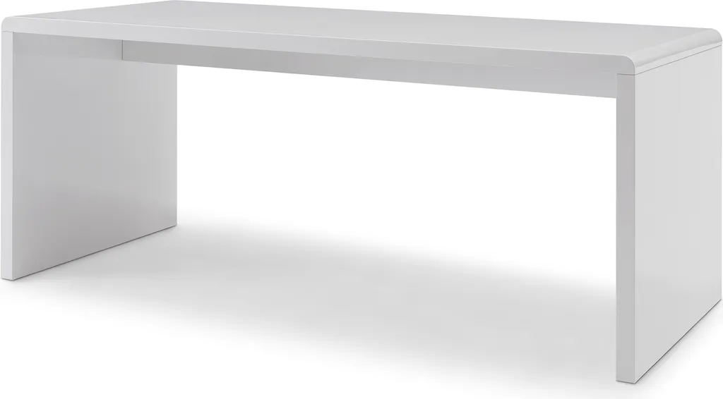 SalesFever Schreibtisch 180 X 80 Cm | MDF Holz In Hochglanz Lackiert | B 180 X T 80 X H 75 Cm | Weiß 1 SalesFever Schreibtisch 180 X 80 Cm | MDF Holz In Hochglanz Lackiert | B 180 X T 80 X H 75 Cm | Weiß