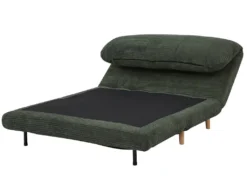 Schlafsofa 2-Sitzer - Cord - Dunkelgrün - PALULA