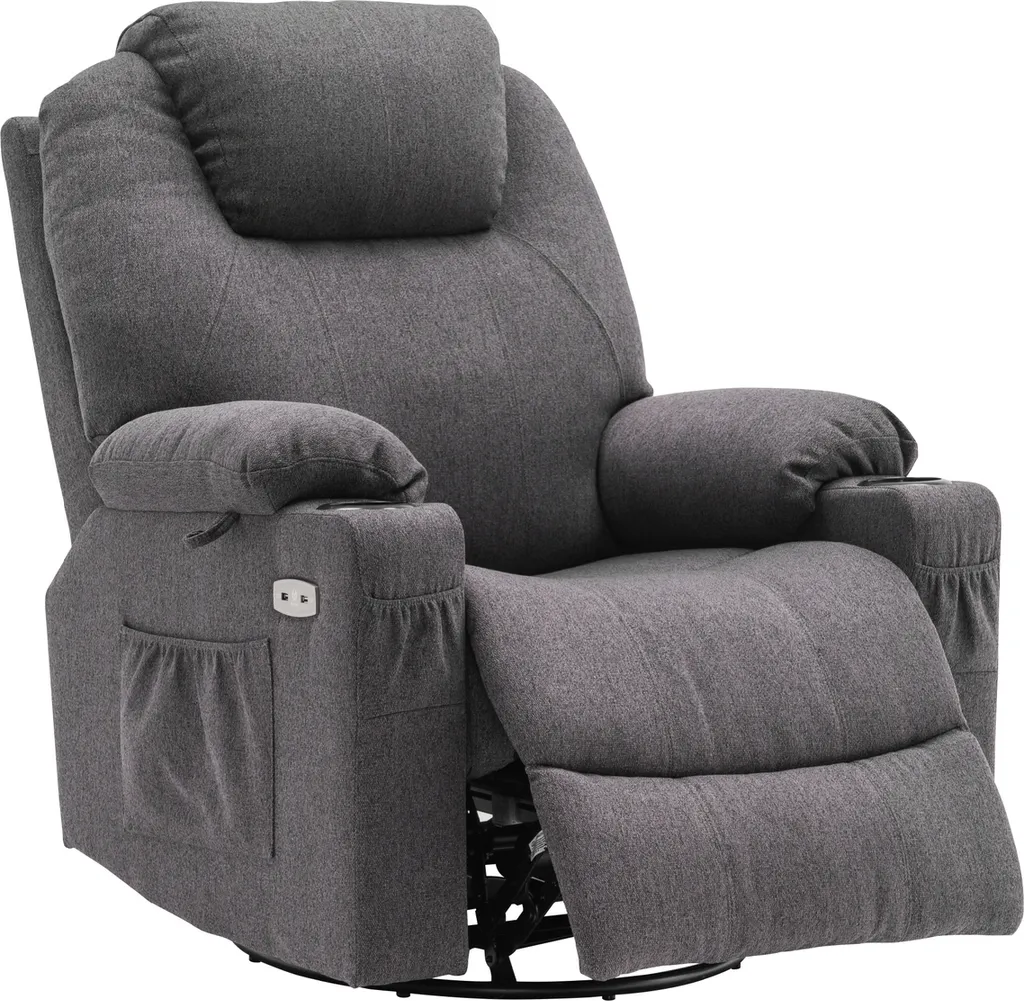 MCombo Elektrisch Relaxsessel Massagesessel 240° Dreh+ Schaukel + Vibration 7070DE 3 MCombo Elektrisch Relaxsessel Massagesessel 240° Dreh+ Schaukel + Vibration 7070DE – Bild 3