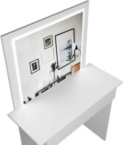 Schminktisch Frisiertisch Melanie Kosmetiktisch Mit LED Beleuchtung (Weiß) -VIDAXL || HOMCOM Verkäufe e949660c4c5e5c7e3d3d391741d2e6a3