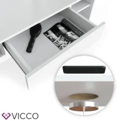 Vicco Schminktisch Frisiertisch Schminkkommode Daenerys QI Ladestation Kabellos -VIDAXL || HOMCOM Verkäufe ea755945ae7a1ff3571f4079fcfc78c8