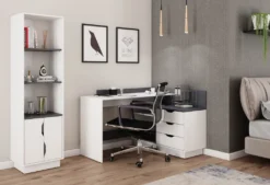 ByLIVING Eckschreibtisch Belfast, Wahlweise Rechts Oder Links Montierbar, 129 X 105 Cm, H 83,5 Cm, In Weiß -VIDAXL || HOMCOM Verkäufe eb54fc800fa8b6d8ed3a31a5922bb04b