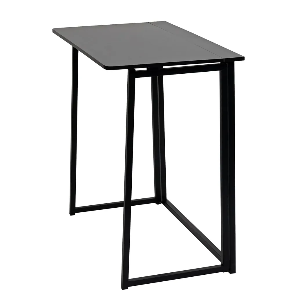 Schreibtisch MCW-K67 Faltbar, Konsolentisch Klapptisch Laptoptisch Ablagetisch, 80x45cm, Metall MDF Schwarz 4 Schreibtisch MCW-K67 Faltbar, Konsolentisch Klapptisch Laptoptisch Ablagetisch, 80x45cm, Metall MDF Schwarz – Bild 4