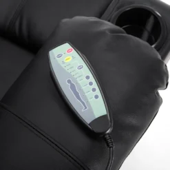 MCombo Leder Massagesessel Fernsehsessel Relaxsessel Dreh Schaukel Heizung USB Manuell Verstellbar Echtleder 7050BK -VIDAXL || HOMCOM Verkäufe ee261f587a53e94175ceab4fb7805af8