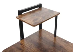 Schreibtisch Mit Regal HWC-K68, Laptoptisch Bürotisch Arbeitstisch, 100x50cm, Metall MDF Braun -VIDAXL || HOMCOM Verkäufe ee548eeaa59d6ec416f1fdee6b4a28a3