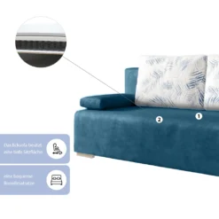 MEBLITO Schlafsofa Sofa Mit Schlaffunktion Salsa Bettkasten Funktionssofa Design Couch NEU -VIDAXL || HOMCOM Verkäufe ef786b072df32d3d6b82fd68e62ae16e