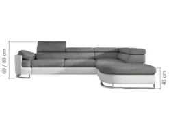 Ecksofa Mit Schlaffunktion - Stoff & Kunstleder - Ecke Links - Grau & Anthrazit - MYSEN 7 Ecksofa Mit Schlaffunktion - Stoff & Kunstleder - Ecke Links - Grau & Anthrazit - MYSEN -VIDAXL || HOMCOM Verkäufe f0488e4067a6ed20c2779a8986704b8c