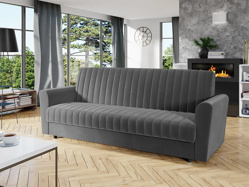 Mirjan24 Schlafsofa Molly, Stilvoll Polstersofa Mit Bettkasten Und Schlaffunktion, Wohnzimmer Möbel (Farbe: Kronos 22) 2 Mirjan24 Schlafsofa Molly, Stilvoll Polstersofa Mit Bettkasten Und Schlaffunktion, Wohnzimmer Möbel (Farbe: Kronos 22) – Bild 2