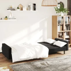 VidaXL Schlafsofa 2-Sitzer Schwarz Samt -VIDAXL || HOMCOM Verkäufe f1d803cf757fa49ad7c5464296d8d064
