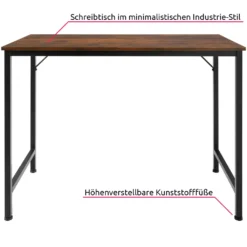 Tectake Schreibtisch Jenkins - Industrial Dunkelbraun, 80 Cm -VIDAXL || HOMCOM Verkäufe f37db9fa25b653e49a6be75ec56a4520
