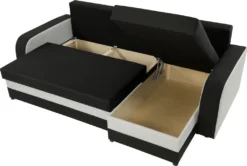 Mirjan24 Ecksofa Kris, Stilvoll Eckcouch Mit Bettkasten Und Schlaffunktion, L-Form Couch, Schlafsofa (Mikrofaza 0027 + Mikrofaza 0031) -VIDAXL || HOMCOM Verkäufe f40d9580656a4ca679e23c49f853226e 1