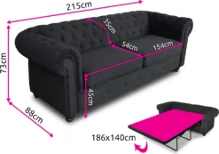 Schlafsofa Chesterfield Asti Bis 3-Sitzer, Sofa Mit Schlaffunktion, Couch 3-er, Couchgarnitur, Sofagarnitur, Holzfüße - Glamour Design, Velours (Dunkelgrün (Velvet 78)) -VIDAXL || HOMCOM Verkäufe f471eeb5ccf6c876d862bd699c4123d1