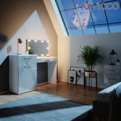 Vicco Schminktisch Frisiertisch Frisierkommode Little Irma Weiß Spiegel LED -VIDAXL || HOMCOM Verkäufe f4879907627ccaf492072c7b35f2f5cf
