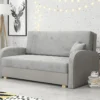 Mirjan24 Schlafsofa Viva Soft III, Stilvoll Polstersofa, Polstersofa Mit Schlaffunktion Und Bettkasten (Farbe: Mono 244 + Sorriso 4)