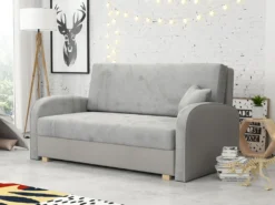 Mirjan24 Schlafsofa Viva Soft III, Stilvoll Polstersofa, Polstersofa Mit Schlaffunktion Und Bettkasten (Farbe: Mono 244 + Sorriso 4)