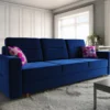FURNIX Schlafsofa BIRGEN, Polstercouch Mit Bettkasten Und Kissen IT11