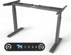 Höhenverstellbarer Schreibtischrahmen - Tischgestell - Bürotisch Rahmen Mit Dual Motor Elektrisch Höhenverstellbar Mit Touchscreen & Memoryfunktion Gestell - Anthrazit