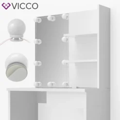 Vicco Schminktisch Dekos Kosmetiktisch Frisierkommode Frisiertisch Spiegel Weiß Inklusive LED-Lichterkette 16 Vicco Schminktisch Dekos Kosmetiktisch Frisierkommode Frisiertisch Spiegel Weiß Inklusive LED-Lichterkette -VIDAXL || HOMCOM Verkäufe f890fa3d5ed815bc5e820e54e129a7c4